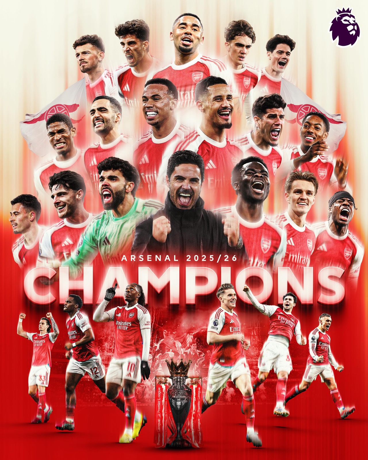 Arsenal Premier League Champions 2025/26